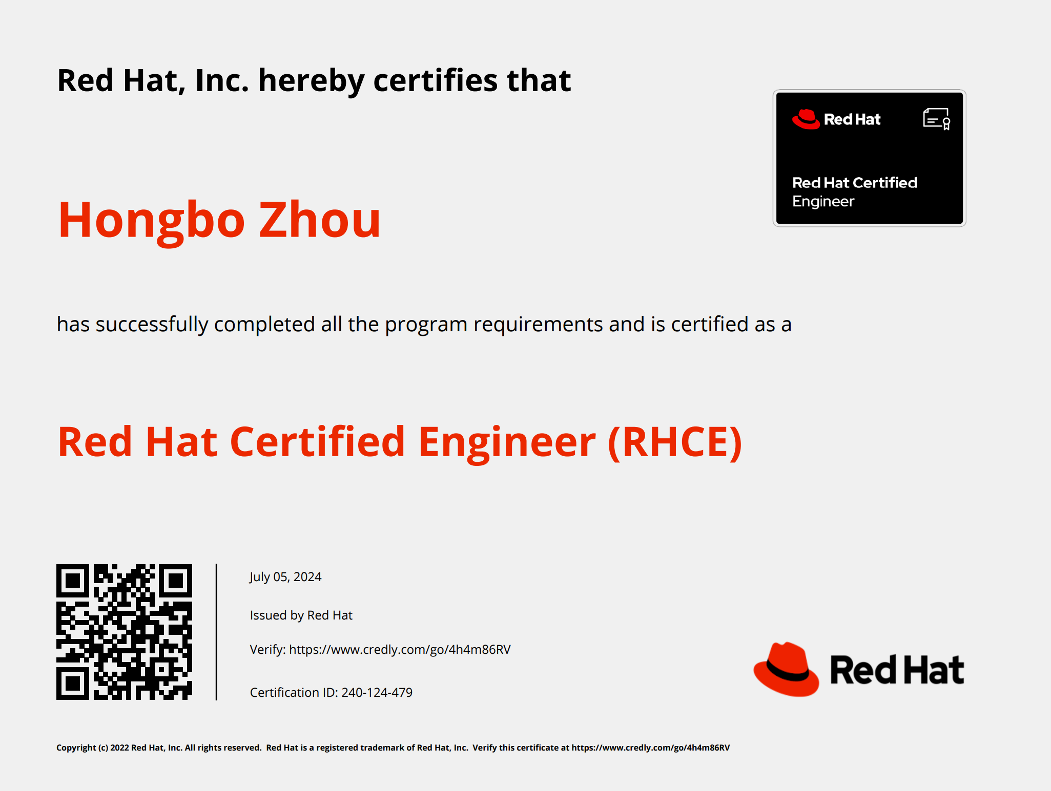 Red Hat Certified Engineer (RHCE)