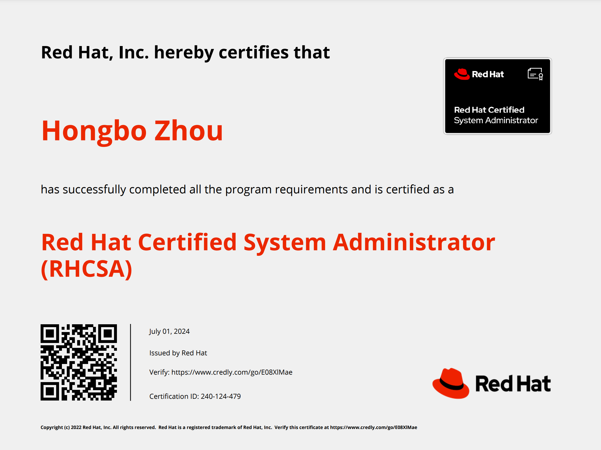 Red Hat Certified System Administrator (RHCSA)